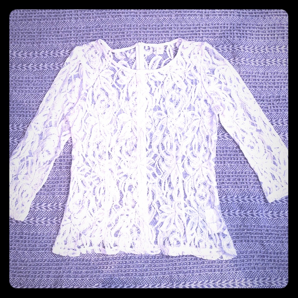 Ivory Lace Blouse